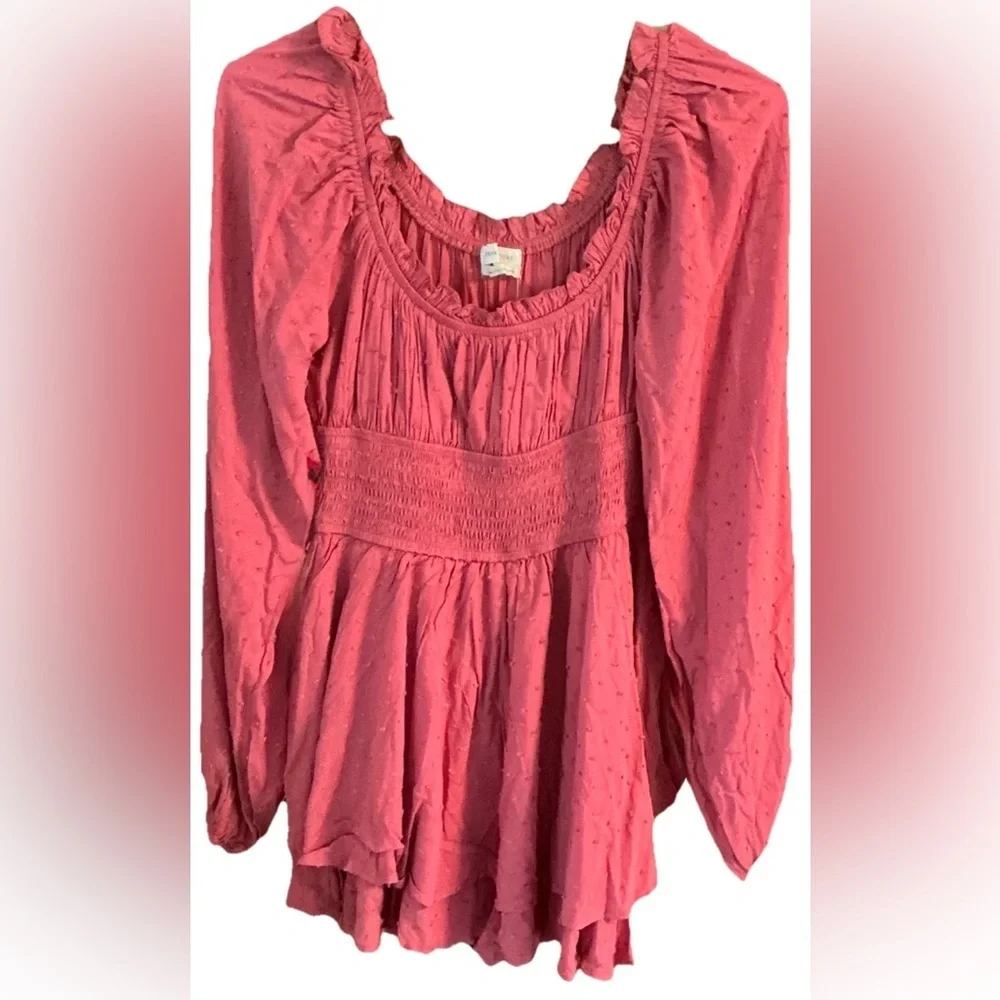 🌸 NWT Urban‎ Outfitters Pink Smocked Mini Dress | Cottagecore Boho Feminine - Picture 2 of 8